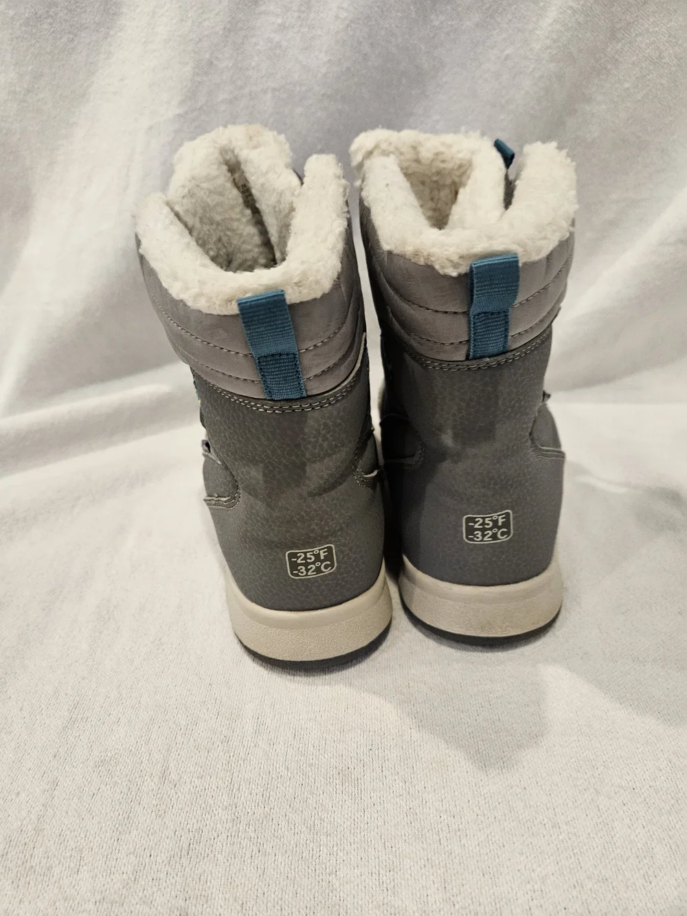 Merrell Grey Snow Crush 3 200g Insulated Waterproof Warm Winter Boots Girls Sz 4